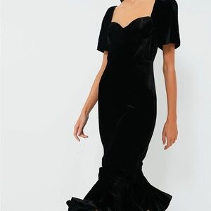 NWT Rhode velvet midi dress